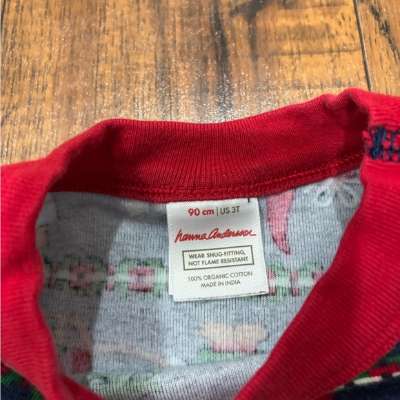 Hanna Andersson Gnome Christmas Winter Long John Pajama Set, Organic Cotton 3T - Picture 3 of 7